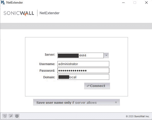 SonicWall NetExtender Client